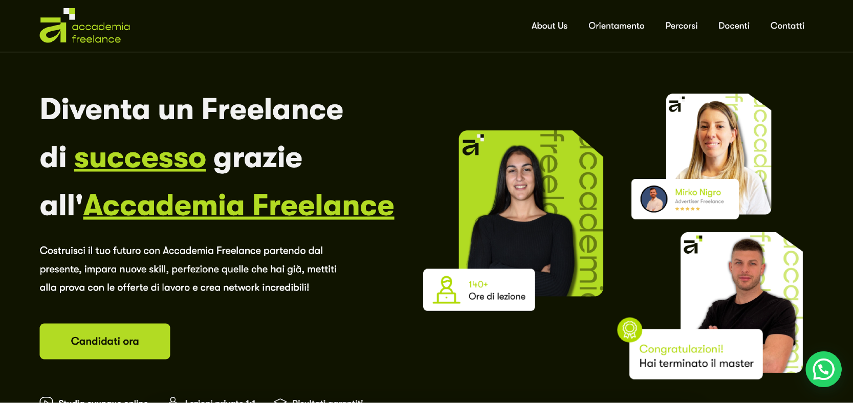 Sito web Accademia Freelance